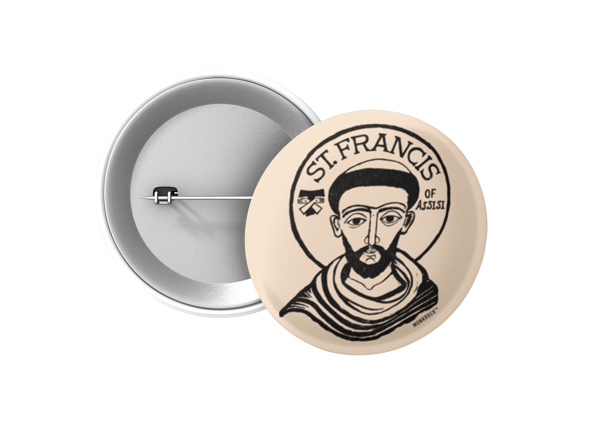 St Francis Of Assisi Button
