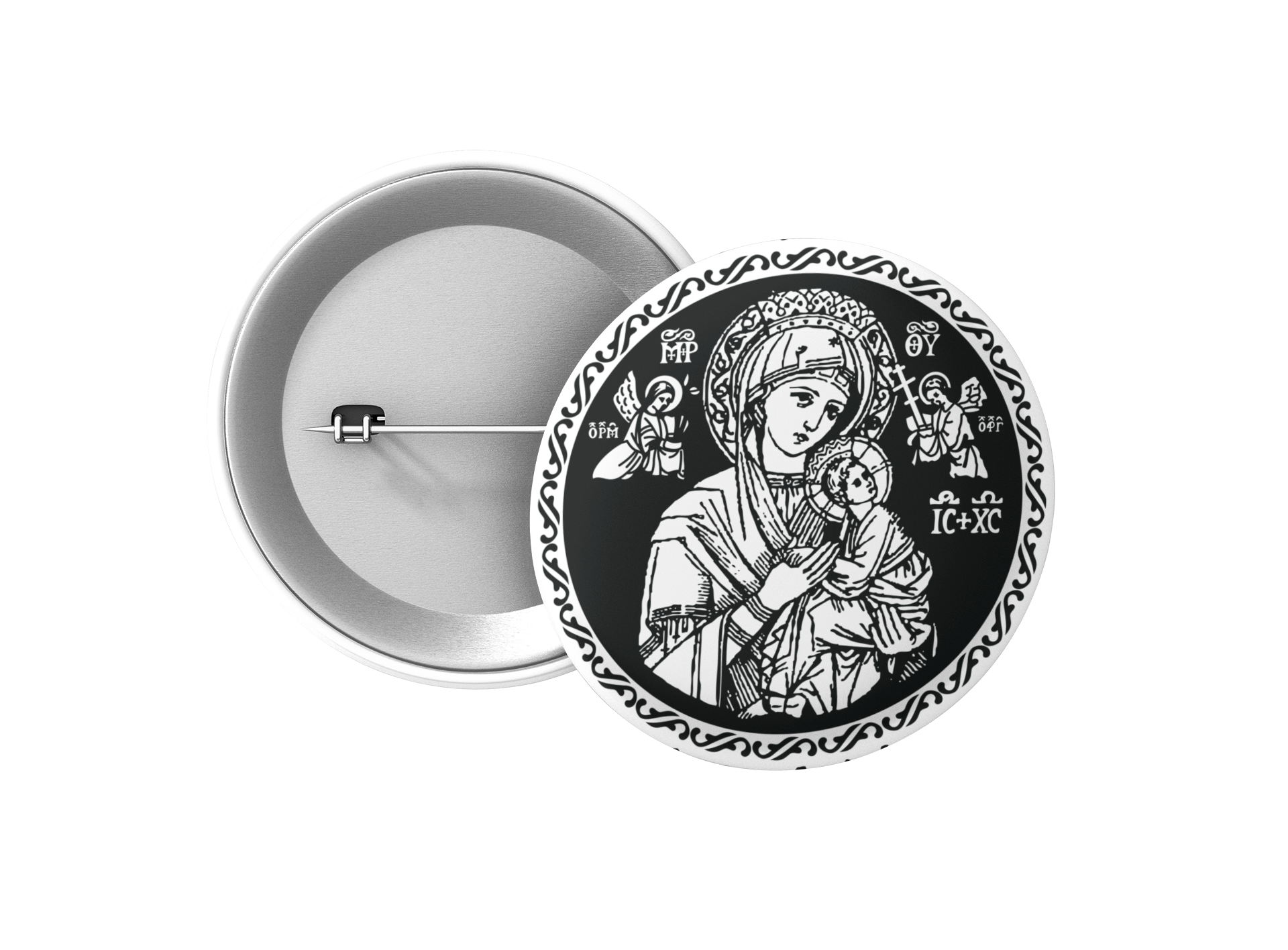 Refuge and Hope of Sinners Button