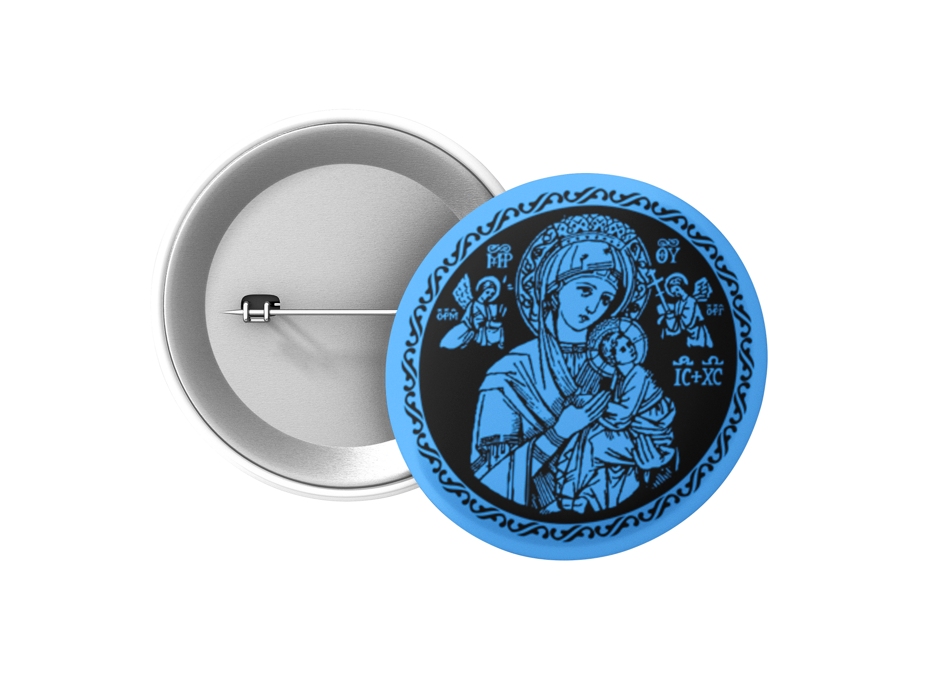 Refuge and Hope of Sinners Button