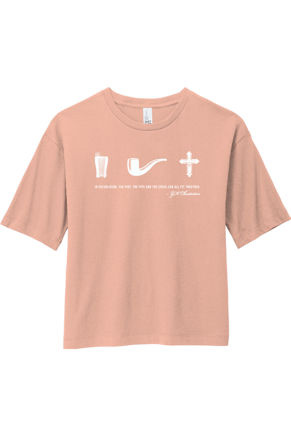 Pint, Pipe, Cross - G.K. Chesterton - Women's Boxy Tee